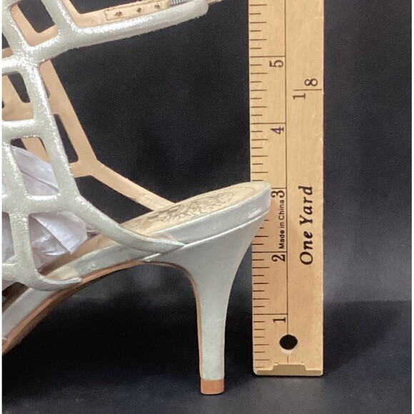 Vince Camuto VC-Paxton Women's 6.5(M) Earl Grey Powered Glitz Stiletto Heels - Picture 6 of 11